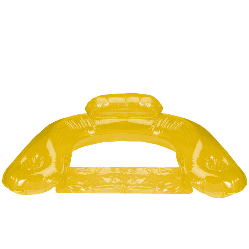 55" Yellow Inflatable Swimming Pool Lounge Chair