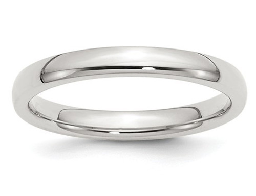 Ladies Comfort Fit 3mm Wedding Band Ring in Sterling Silver - 68QGG1030GF-4