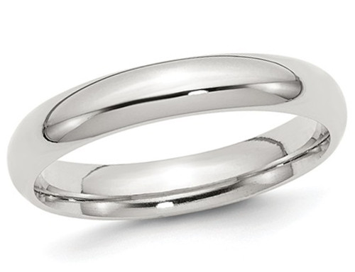 Ladies Comfort Fit 4mm Wedding Band Ring in Sterling Silver - 68QGG04040GF-12.5