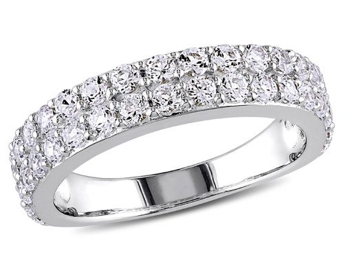 1.50 Carat (ctw) Lab-Created White Sapphire Anniversary Ring Band in Sterling Silver - 68DLG1001020CWS-6