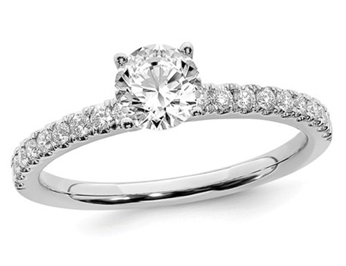 3/4 Carat (ctw G-H-I, SI1-SI2) Lab Grown Diamond Engagement Ring in 14K White Gold - 08QGG663475LDW-9