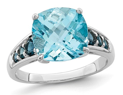 5.50 Carat (ctw) London and Sky Blue Topaz Ring in Sterling Silver - 68QGG7143BT-8