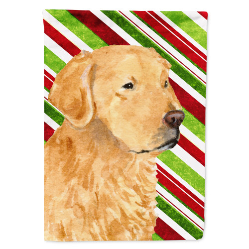 Caroline's Treasures SS4545-FLAG-PARENT Golden Retriever Candy Cane Holiday Christmas Flag, , multicolor - SS4545GF
