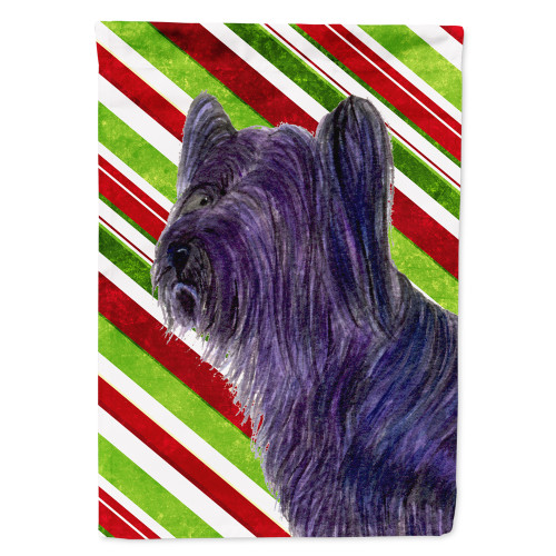 Caroline's Treasures SS4532-FLAG-PARENT Skye Terrier Candy Cane Holiday Christmas Flag, , multicolor - SS4532GF