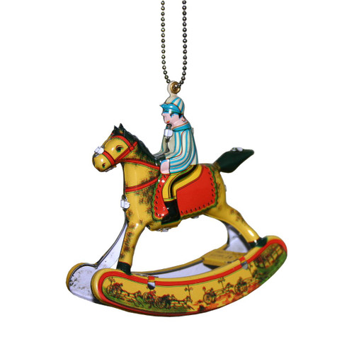 3.25" Rocking Horse Collectible Christmas Ornament