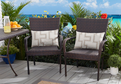 Set of 2 Sunbrella Resonate Dune Outdoor Pillow, 20"