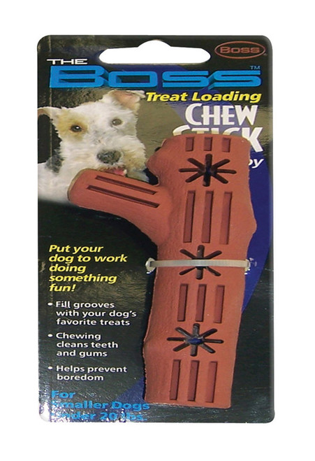 Boss Pet Brown Rubber Chew Stick Dog Toy Small 1 - Case Of: 1;