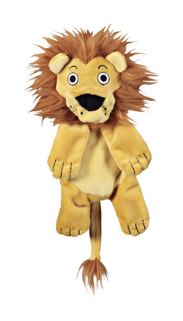 JW Pet Crackle Heads Beige Crackle Heads Lion Plush Dog Toy Medium - Case Of: 1;