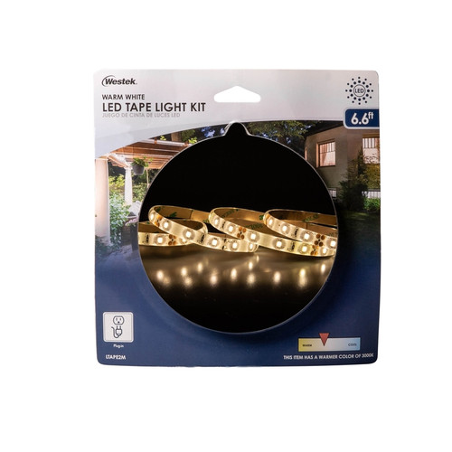 Westek 6.6 ft. L White Plug-In LED Tape Light Kit 1 pk - Case Of: 1;