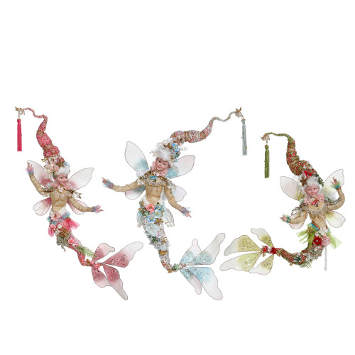 Mark Roberts Blue and Gold Mermaid Christmas Fairy, Large 20-Inches