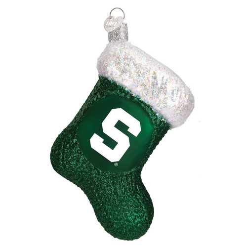 Old World Christmas Michigan State University Spartans Stocking Ornament 63808