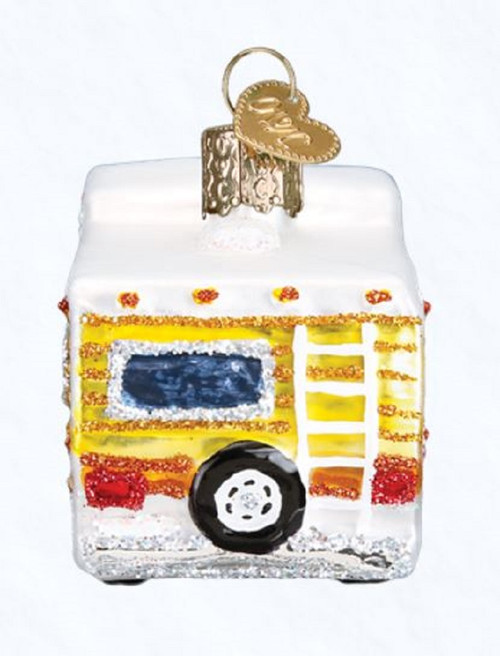 Old World Christmas Classic Motorhome Vehicle Car Glass Ornament 46069 FREE BOX