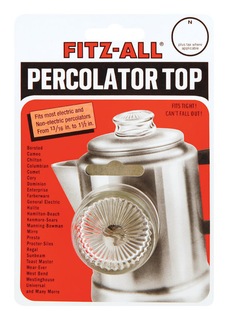 TOPS Glass Replacement Percolator Top Clear - Case Of: 1;
