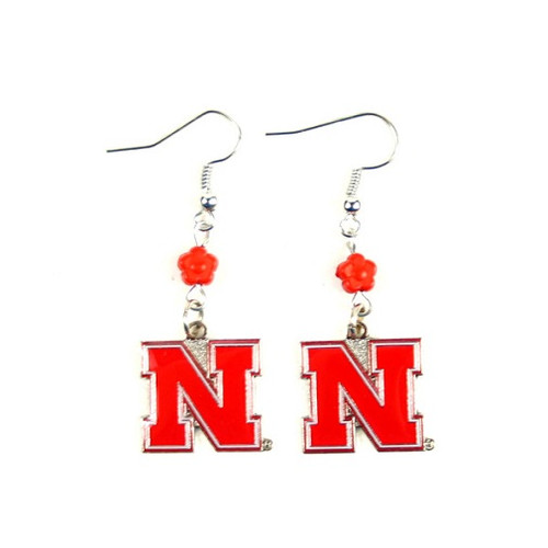 Nebraska Cornhuskers NCAA Sophie Style Dangle Earrings