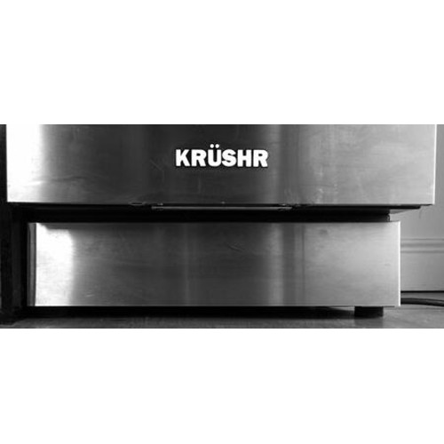 15" Chrome Black Stainless Steel Toe Kick for Trash Compactor