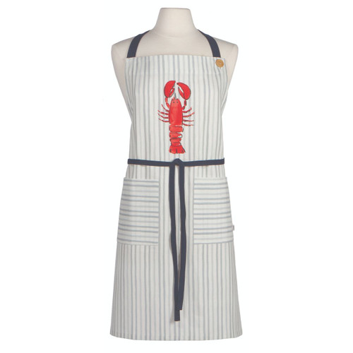 32" Gray and Black Lobster Now Designs Spruce Apron
