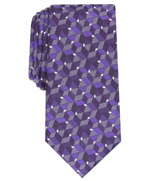 Alfani Men's  Slim Geo Tie Purple One Size - M58-100085825800-PUR