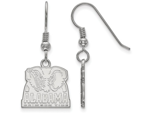 LogoArt Sterling Silver University Of Alabama Small Dangle Earrings Wire SS065UALT