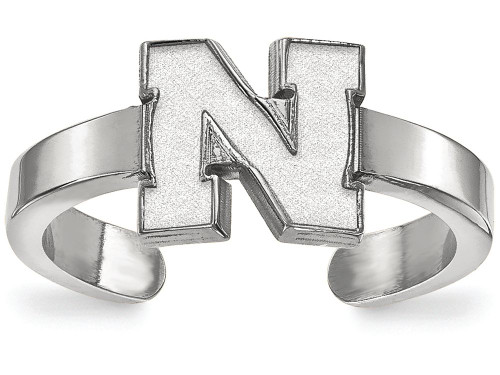 LogoArt Sterling Silver University Of Nebraska Toe Ring SS056UNET