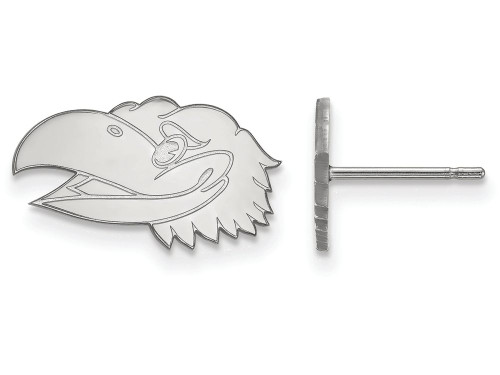 LogoArt Sterling Silver University Of Kansas Xs Post Earrings SS045UKST