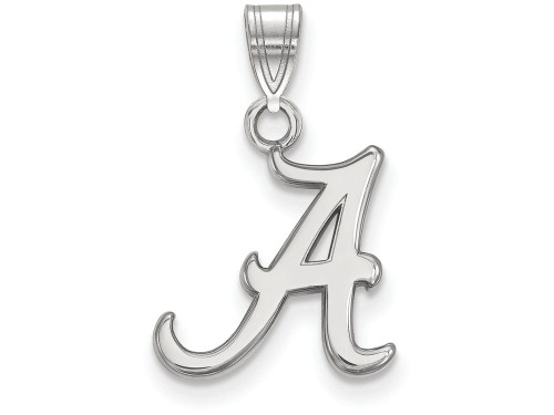 LogoArt Sterling Silver University Of Alabama Small Pendant Necklace SS002UALT