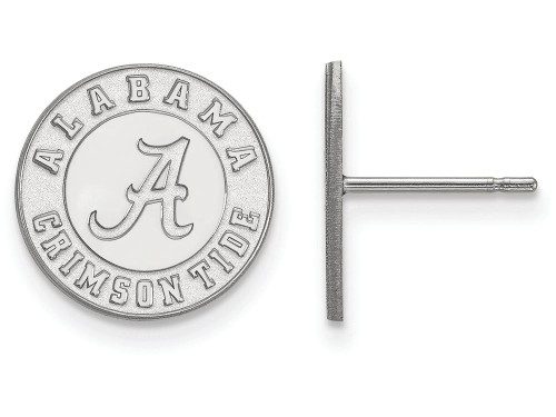 LogoArt Sterling Silver University Of Alabama Small Post Earrings SS050UALT