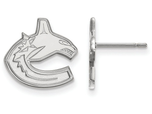 LogoArt Sterling Silver Vancouver Canucks Small Post Earrings SS004CUCT