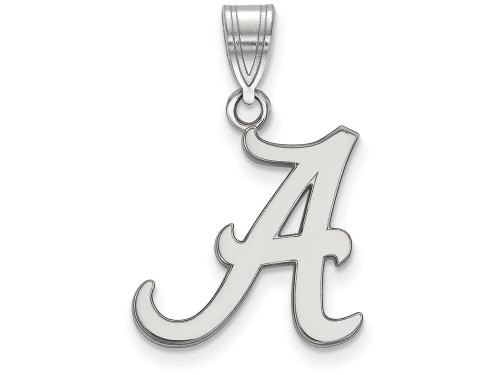 LogoArt Sterling Silver University Of Alabama Medium Pendant Necklace SS003UALT
