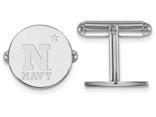 LogoArt Sterling Silver Navy Cuff Link SS002USNT