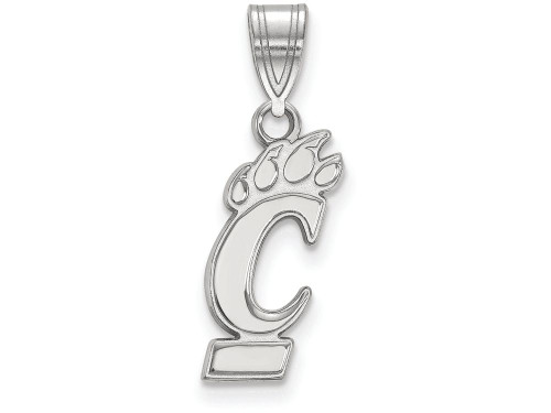 LogoArt Sterling Silver University Of Cincinnati Medium Pendant Necklace SS003UCT