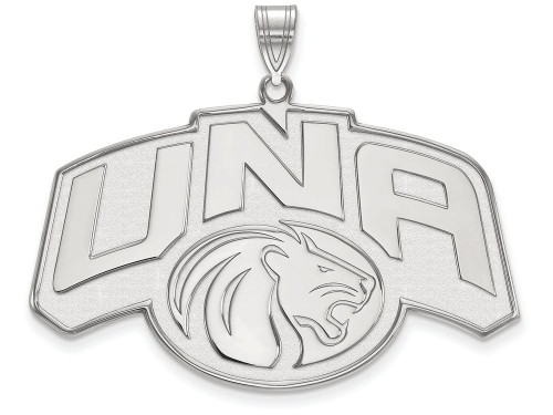 LogoArt Sterling Silver University Of Northern Alabama XL Pendant Necklace SS003UNAT