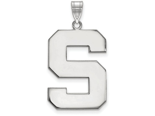 LogoArt Sterling Silver Michigan State University XL Pendant Necklace SS005MIST