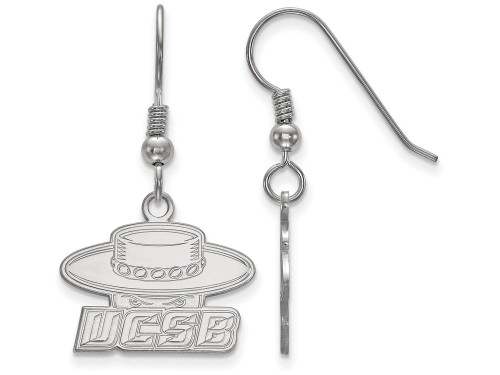 LogoArt Sterling Silver University Of California Santa Barbara Small Dangle Earrings Wire SS003UCSBT