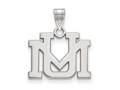 LogoArt Sterling Silver University Of Montana Small Pendant Necklace SS002UMTT