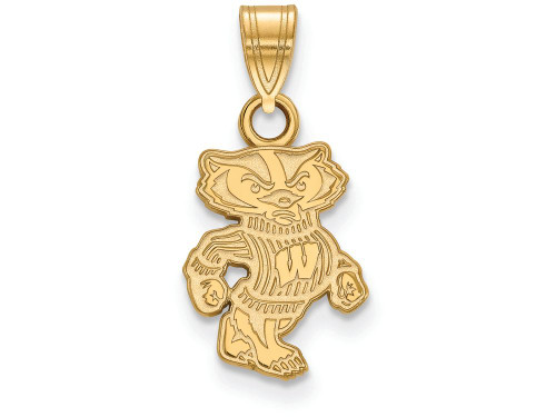 Logoart Sterling Silver Gp University Of Wisconsin Small Pendant GP044UWIAE