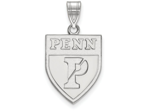 LogoArt Sterling Silver University Of Pennsylvania Large Pendant Necklace SS002UPAT