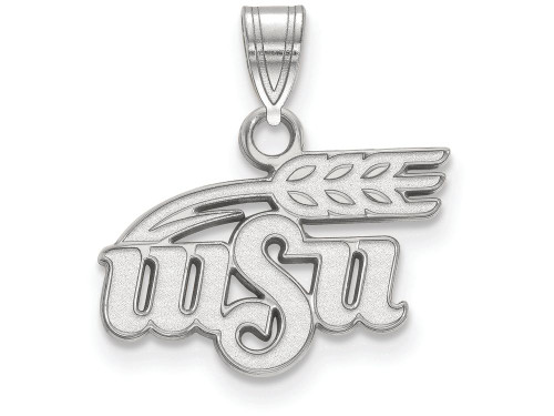 LogoArt Sterling Silver Wichita State University Small Pendant Necklace SS014WSTT