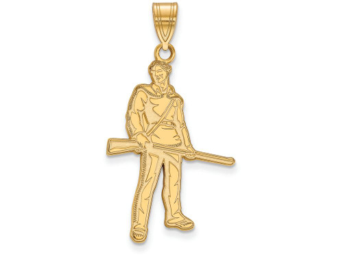 Logoart Sterling Silver Gp West Virginia University Large Pendant GP046WVUAE