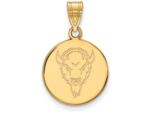 Logoart Sterling Silver Gp Marshall University Medium Disc Pendant GP064MAUAE