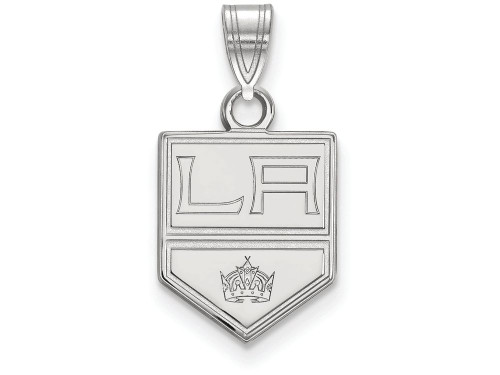 LogoArt Sterling Silver Los Angeles Kings Small Pendant Necklace SS002KINT
