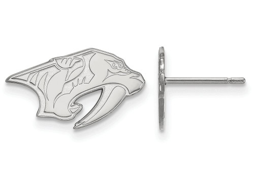 Logoart Sterling Silver Nashville Predators Extra Small Post Earrings SS018PRET