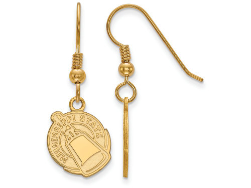 Logoart Sterling Silver Gp Mississippi State University Small Dangle Earrings GP049MSSAE