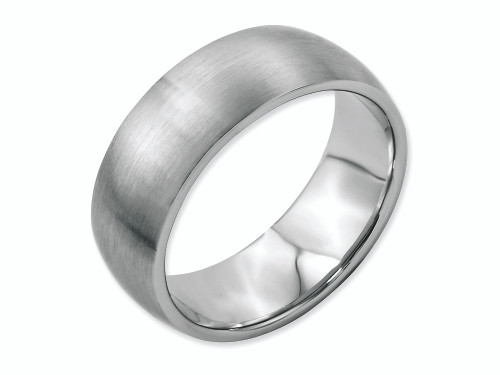 Chisel Stainless Steel 8mm Brushed Wedding Band SR18 - SR18Y125