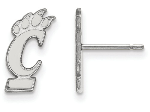 LogoArt Sterling Silver University Of Cincinnati Small Post Earrings SS008UCT