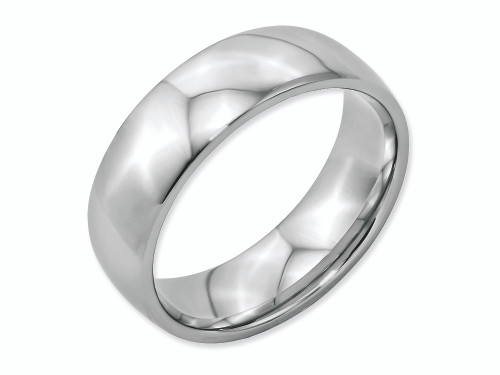 Chisel Stainless Steel 7mm Polished Wedding Band SR22 - SR22Y9