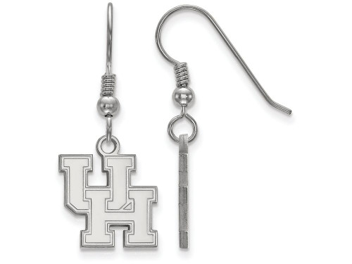 LogoArt Sterling Silver University Of Houston Small Dangle Earrings Wire SS006UHOT
