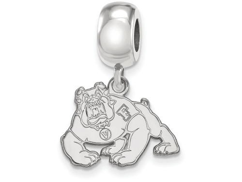 LogoArt Sterling Silver California State University Fresno Bead Charm Charm Small Dangle Bead Charm SS009CSFT