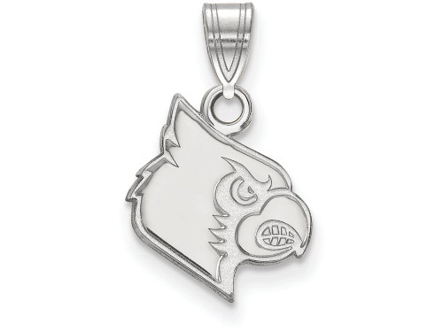 LogoArt Sterling Silver University Of Louisville Small Pendant Necklace SS040ULT