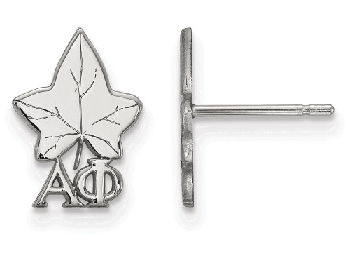 LogoArt Sterling Silver Alpha Phi Extra Small Post Earrings SS038APHT