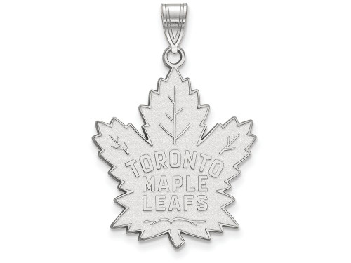 LogoArt Sterling Silver Toronto Maple Leafs XL Pendant Necklace SS035MLET
